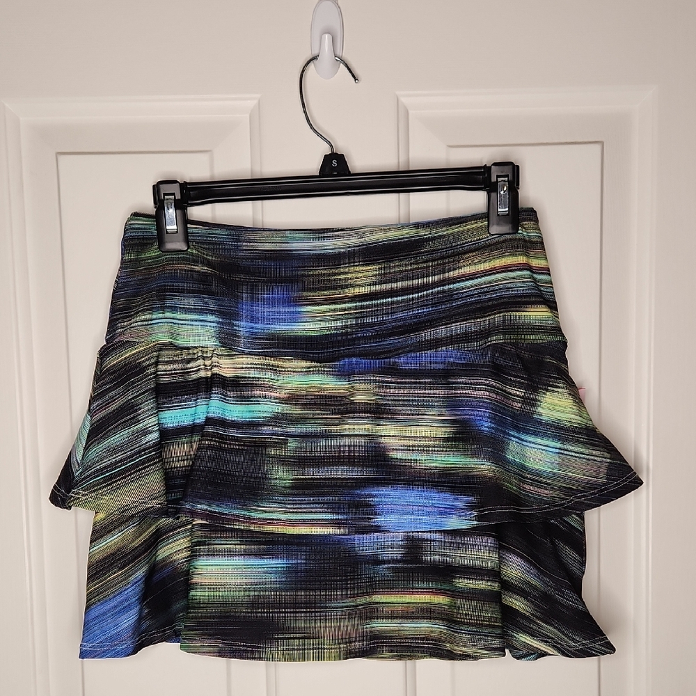 Eleide Activewear Space Dye Print Skirt Size L NWT